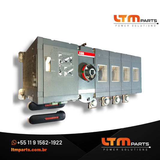 Chave Comutadora, OTM630E4CM230C, 4 Polos, Sem Base Fusivel, Acionamento Motorizado, 630A, Tensão de Comando 24VDC, ABB