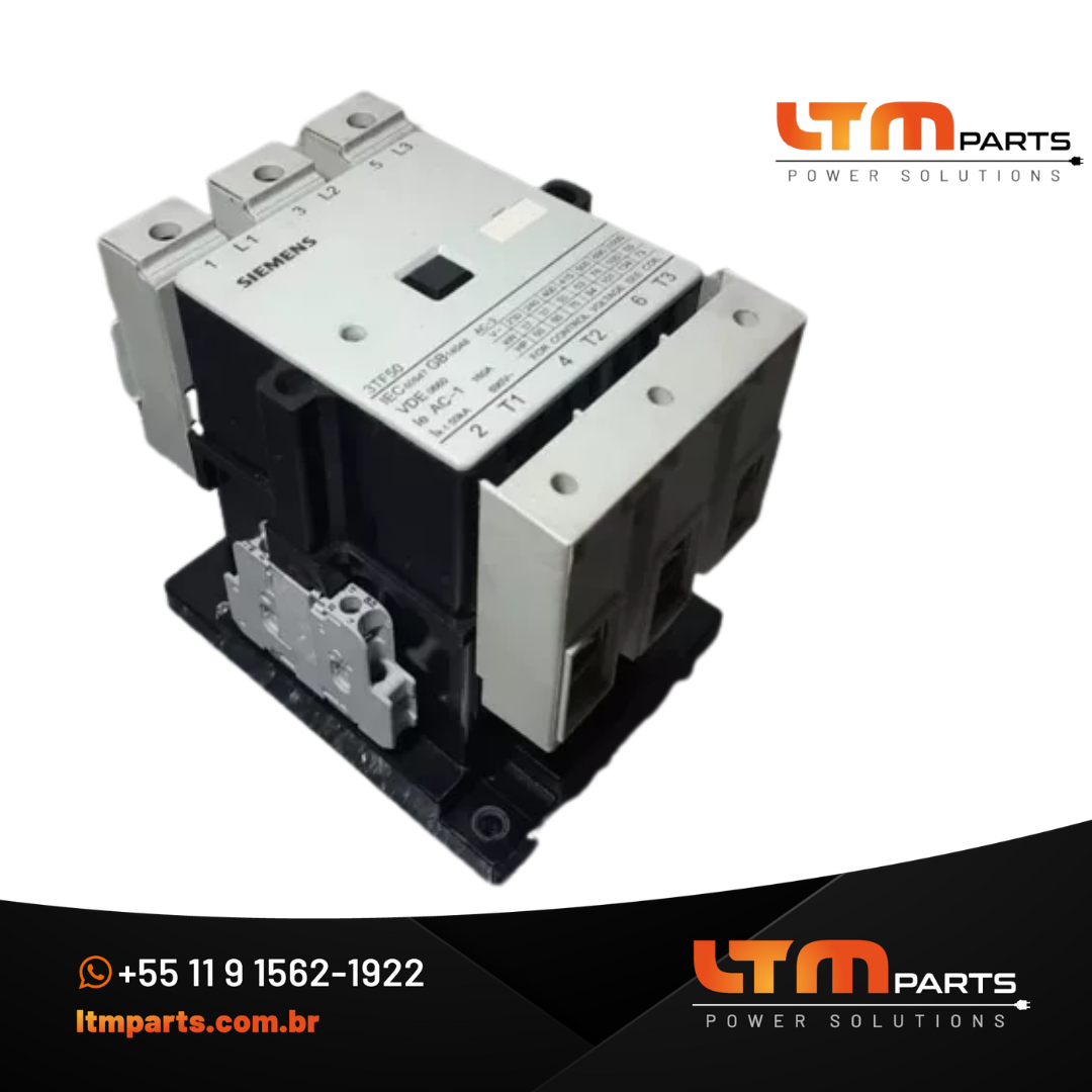 Contator 3tf50 220vac - 160a - 50cv - Original Siemens - SEMINOVO