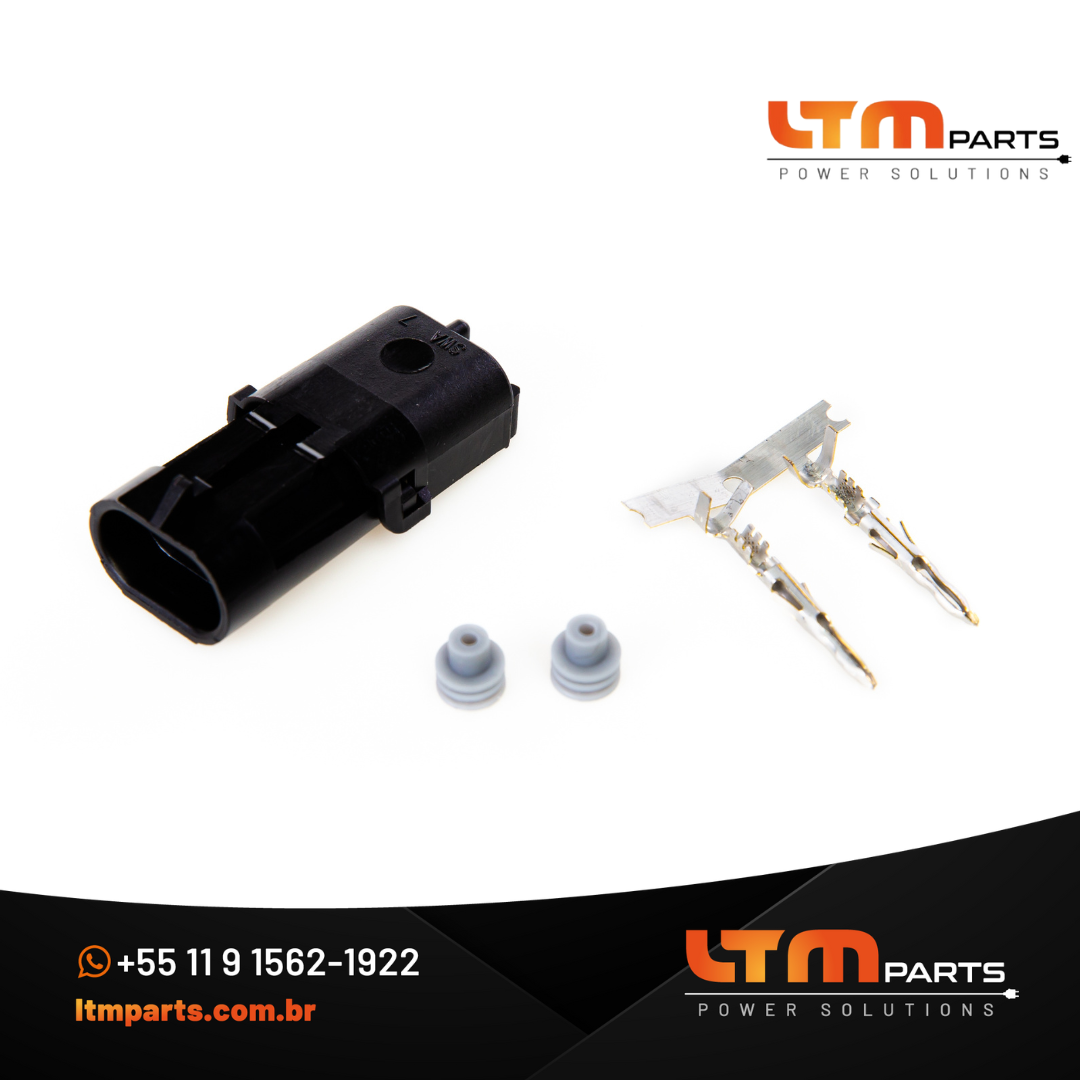 Conector 2 Vias para Sensores de Velocidade DSS2W DYV - CKK3021-2.5-11B (DSS2W)