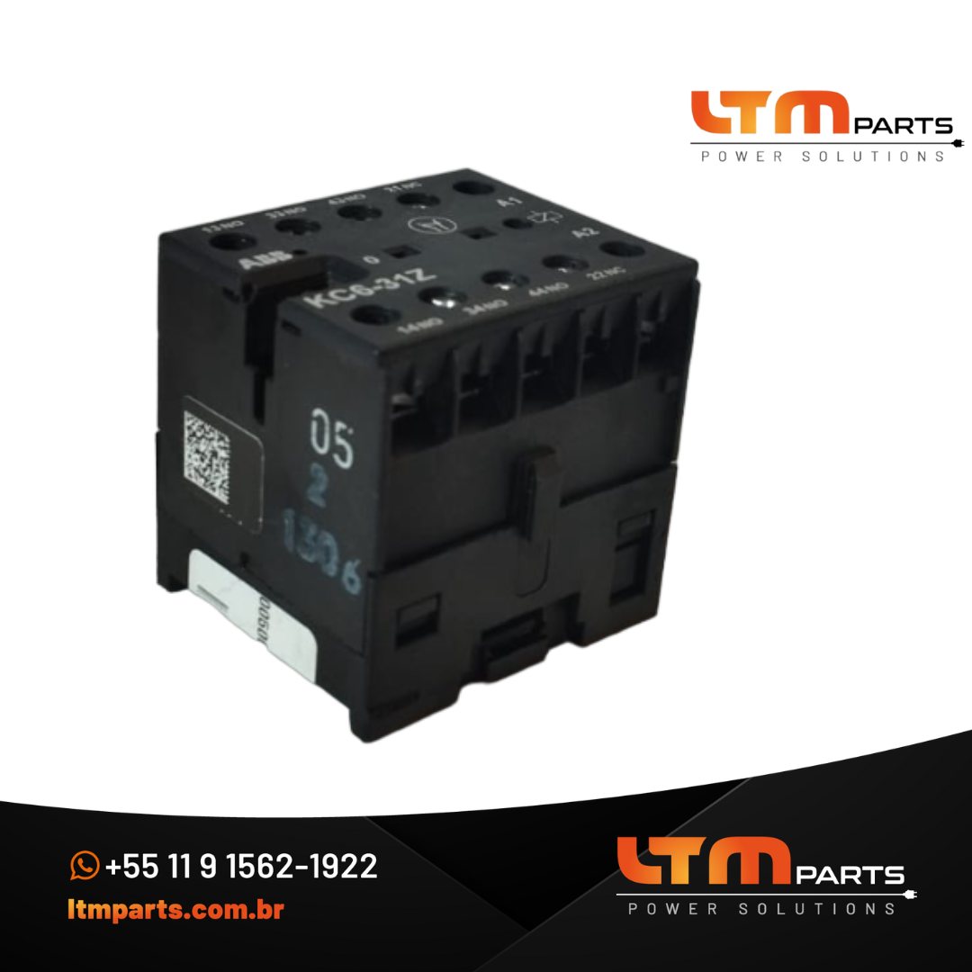 Mini Contator Auxiliar KC6-31Z01-3NA+1NF 24VCC - ABB - SEMINOVO