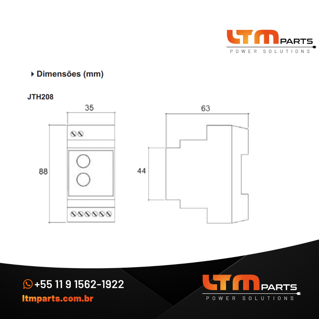 Relé de Tempo JTH-208 JNG