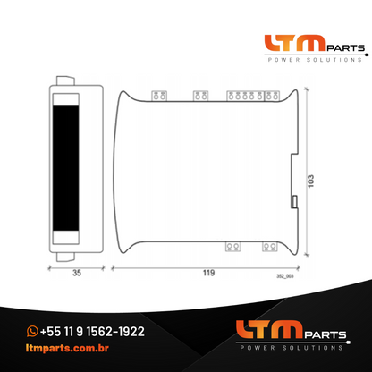 Módulo SICES - Telessinal DITEL 8 MOD. 24v